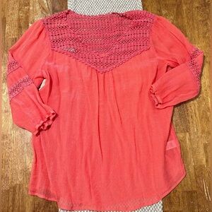 Maurices Women’s Blouse/Top - Size XXL - Color is coral